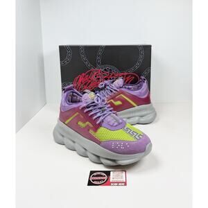 Size 45EU/12US - Versace Chain Reaction Purple Suede Sneakers💜 RETAIL $1,125!